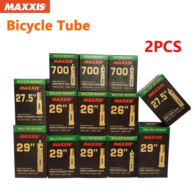 Mountain Biking Youtube - 2 個 MAXXIS ウェルター重量自転車インナーチューブマウンテンバイクロードバイクチューブアメリカフランスエアノズル AV(SV) FV(PV)