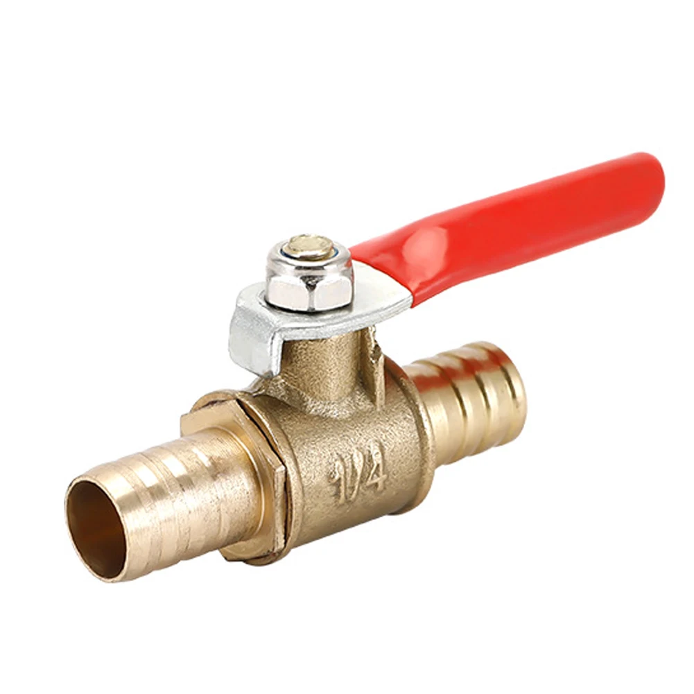 Spoke Nipple Brass - 6-12mm空気圧ボールバルブホースバーブインライン真鍮水油空気ガス蛇口遮断燃料ラインボールバルブパイプ継手