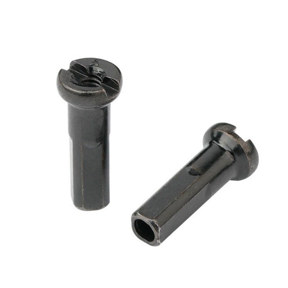 Spoke Nipple Brass - 50 個 14 ミリメートル長さの自転車スポークニップル 14G 互換超軽量自転車スポークニップルブラック高強度スポークキャップ