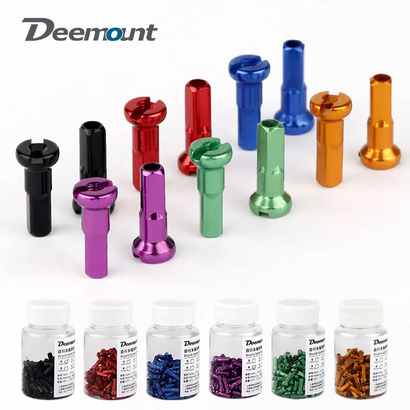 Spoke Nipple Brass - 100個入り 自転車 2.0mm スポークキャップ 14G 14mm