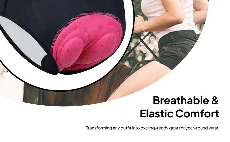 Mountain Biking Shorts Women - 女性用サイクリング下着 パッド入り速乾ライナー バイクショーツ アクティブウェア ブリーフ マウンテンバイクやロードサイクリング用