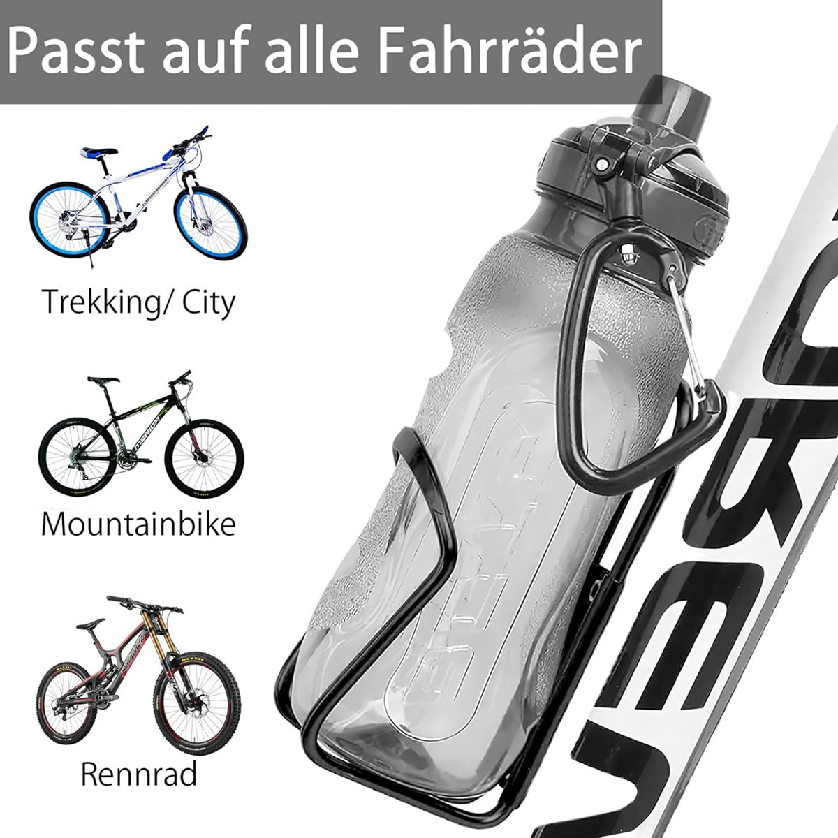 ウォーターボトルホルダーアルミ合金マウンテンバイクウォーター - Mountain Biking Hydration Pack のレビューと価格