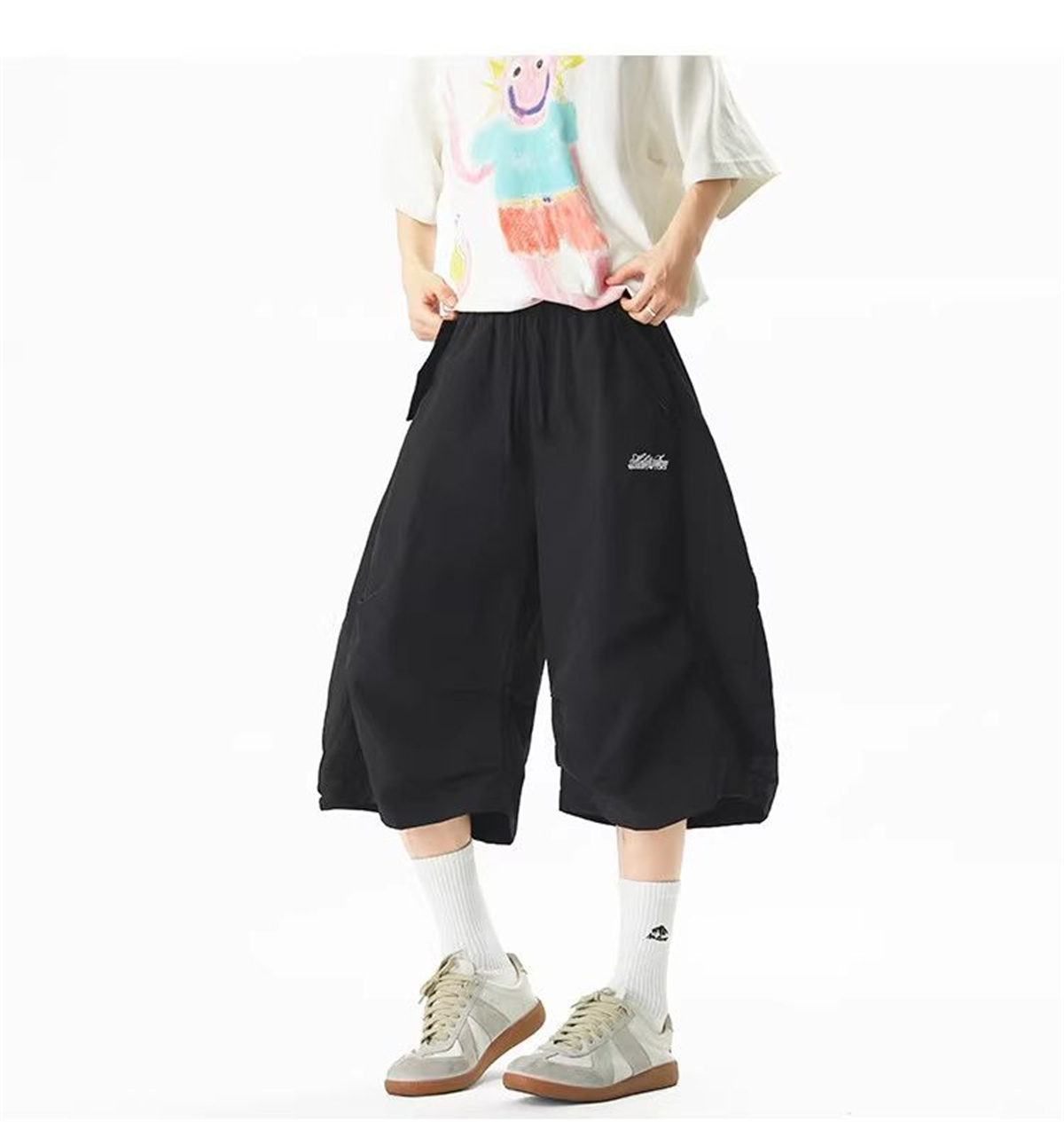 男性用刺繍入り速乾ショーツ夏アウトドアマウンテンスタイルワイ - Mountain Biking Shorts Women のレビューと価格