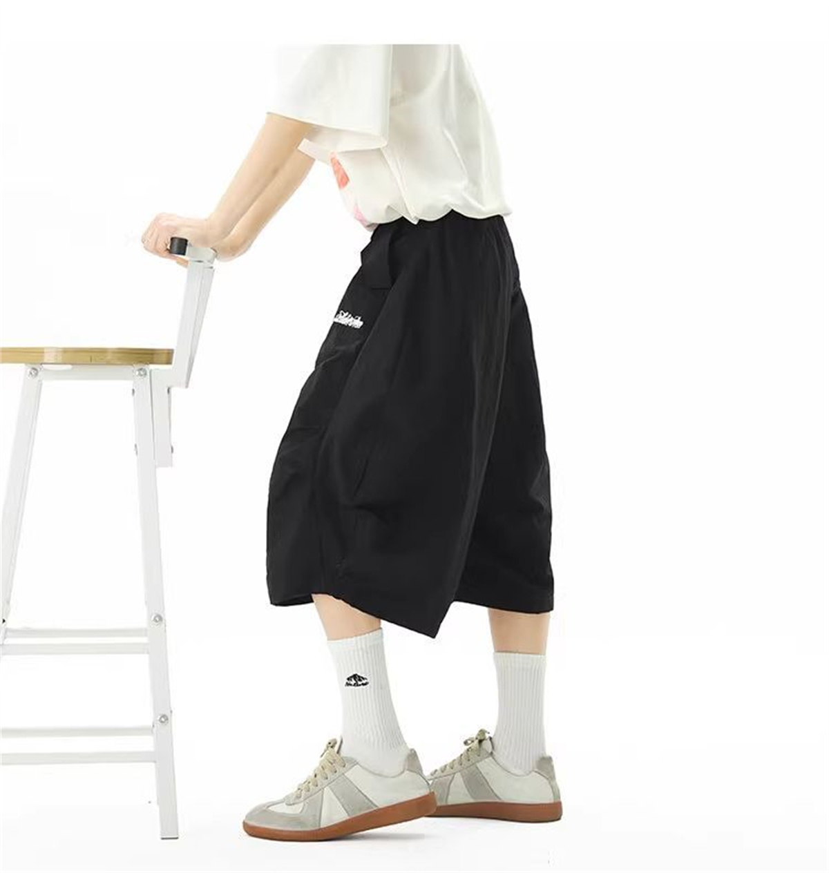 男性用刺繍入り速乾ショーツ夏アウトドアマウンテンスタイルワイ - Mountain Biking Shorts Women のレビューと価格