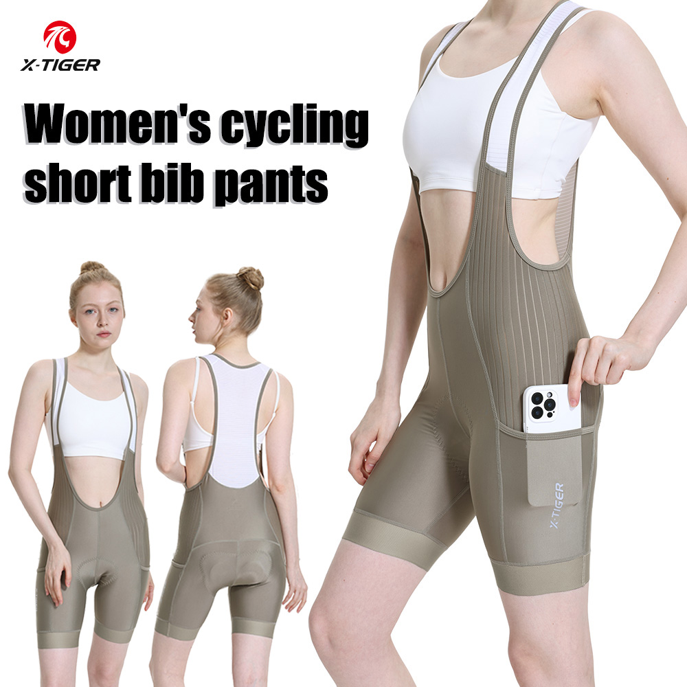 X-TIGER レディース サイクリング ビブショーツ UV - Mountain Biking Shorts Women のレビューと価格