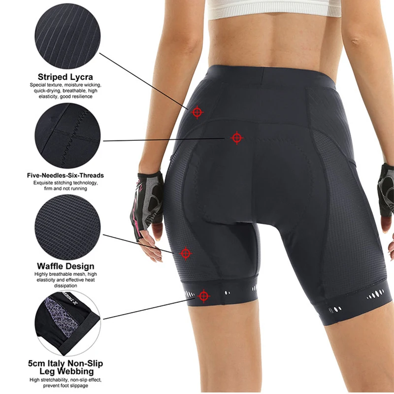 X-TIGER レディース サイクリング ショーツ 競技用フ - Mountain Biking Shorts Women のレビューと価格