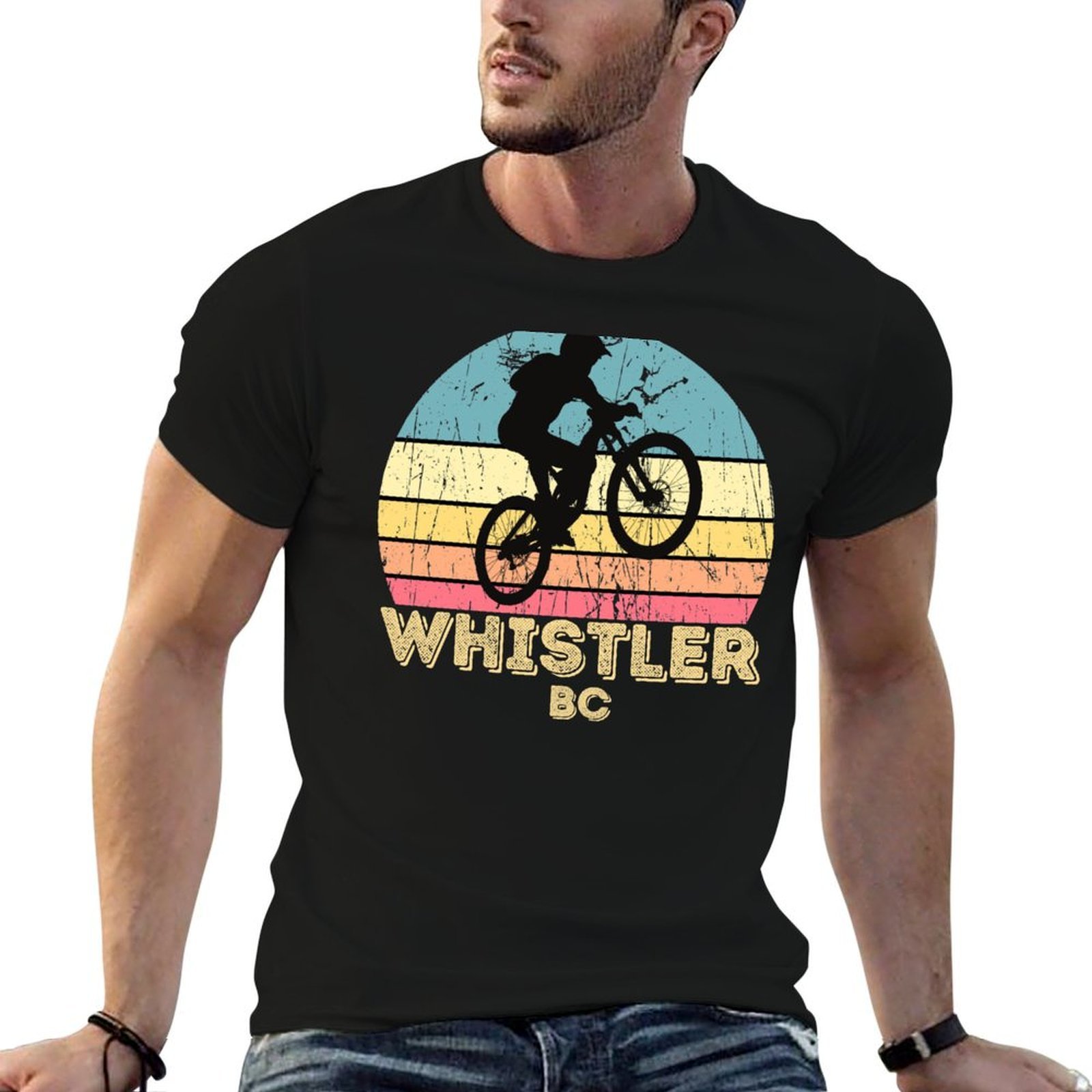 ウィスラー シティ マウンテン バイキング Tシャツ カジュ - Mountain Biking Whistler のレビューと価格