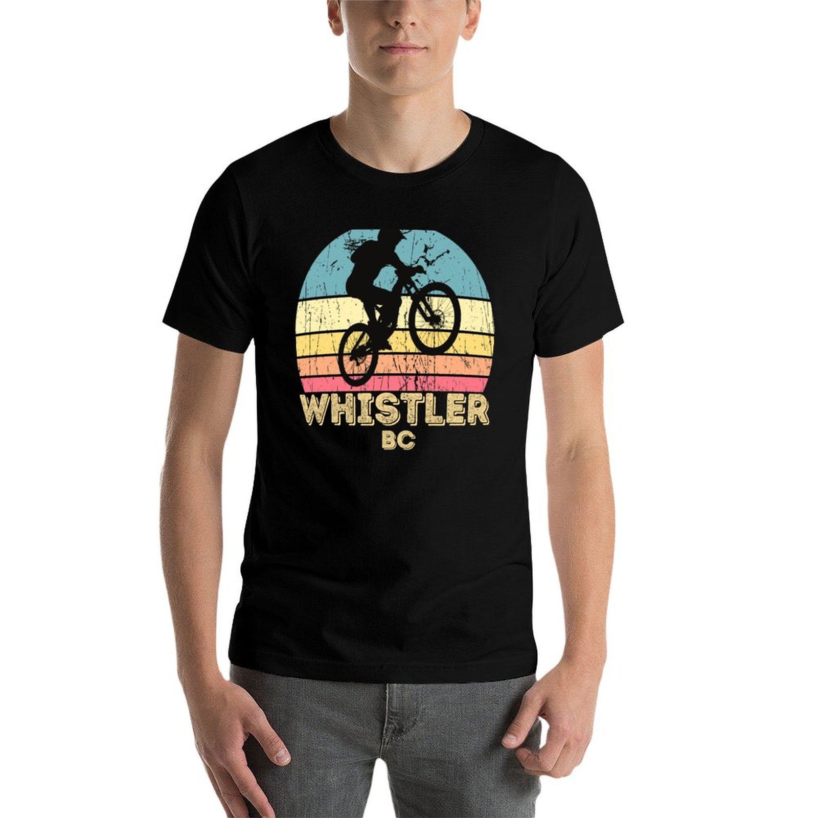 ウィスラー シティ マウンテン バイキング Tシャツ カジュ - Mountain Biking Whistler のレビューと価格