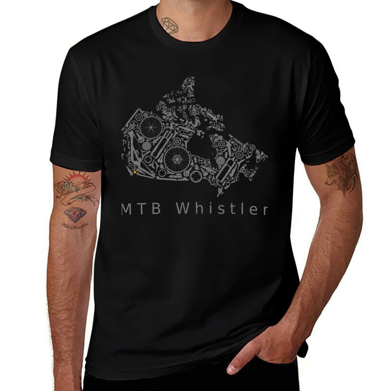 カナダ - MTBウィスラー、マウンテンバイクの国 Tシャツ - Mountain Biking Whistler のレビューと価格