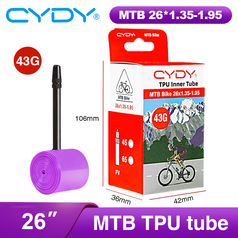 43g CYDY TPUチューブ MTB 26 27.5 バ - Mountain Biking Youtube のレビューと価格