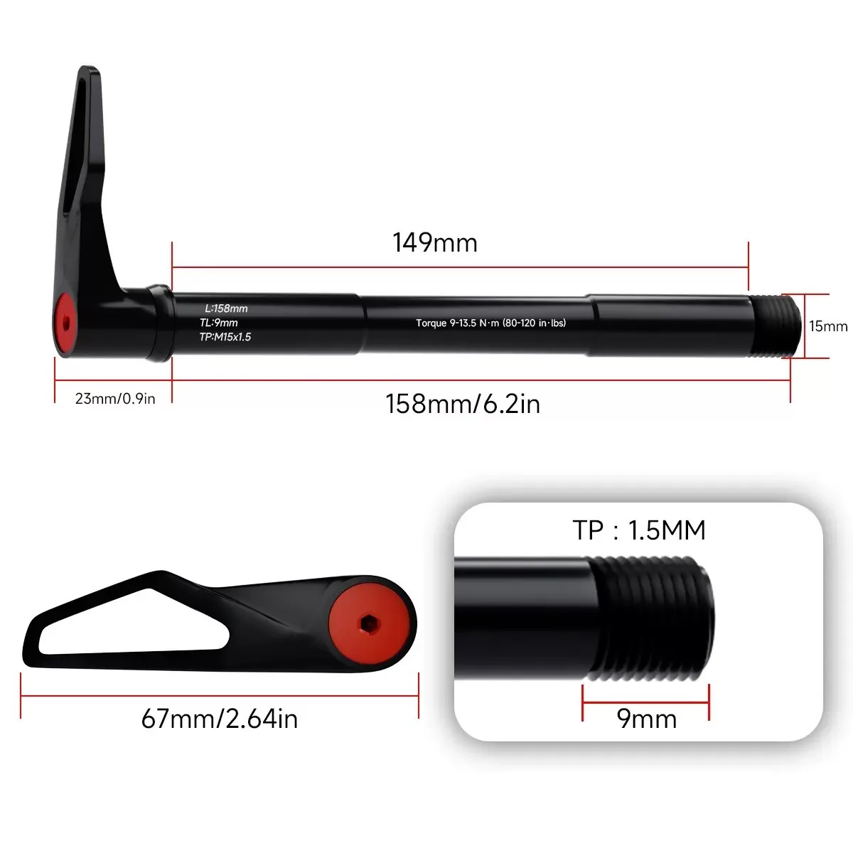 MTBロードバイク用フロントスルーアクスルアダプター（ハンド - Xcm Mountain Biking のレビューと価格