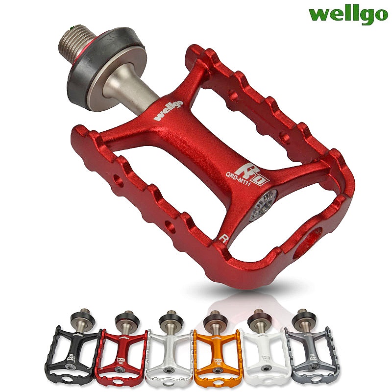 Wellgo-オリジナルのM111クイックリリースバイクペダ - Xcm Mountain Biking のレビューと価格